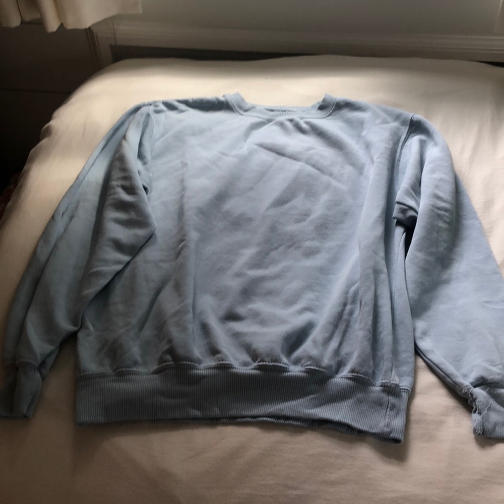 Blue crew neck